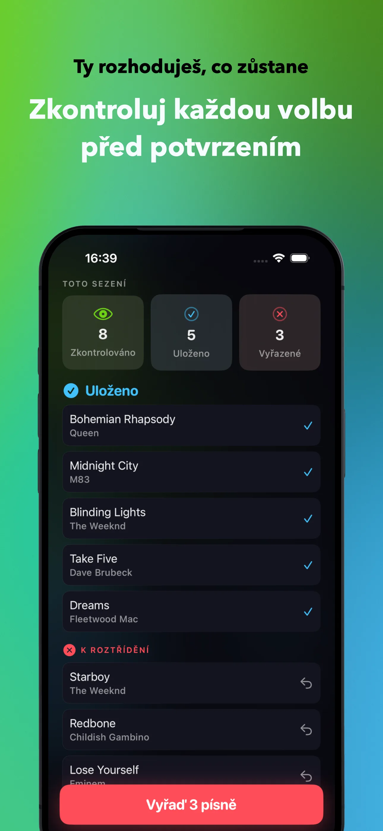 Ty rozhoduješ, co zůstane