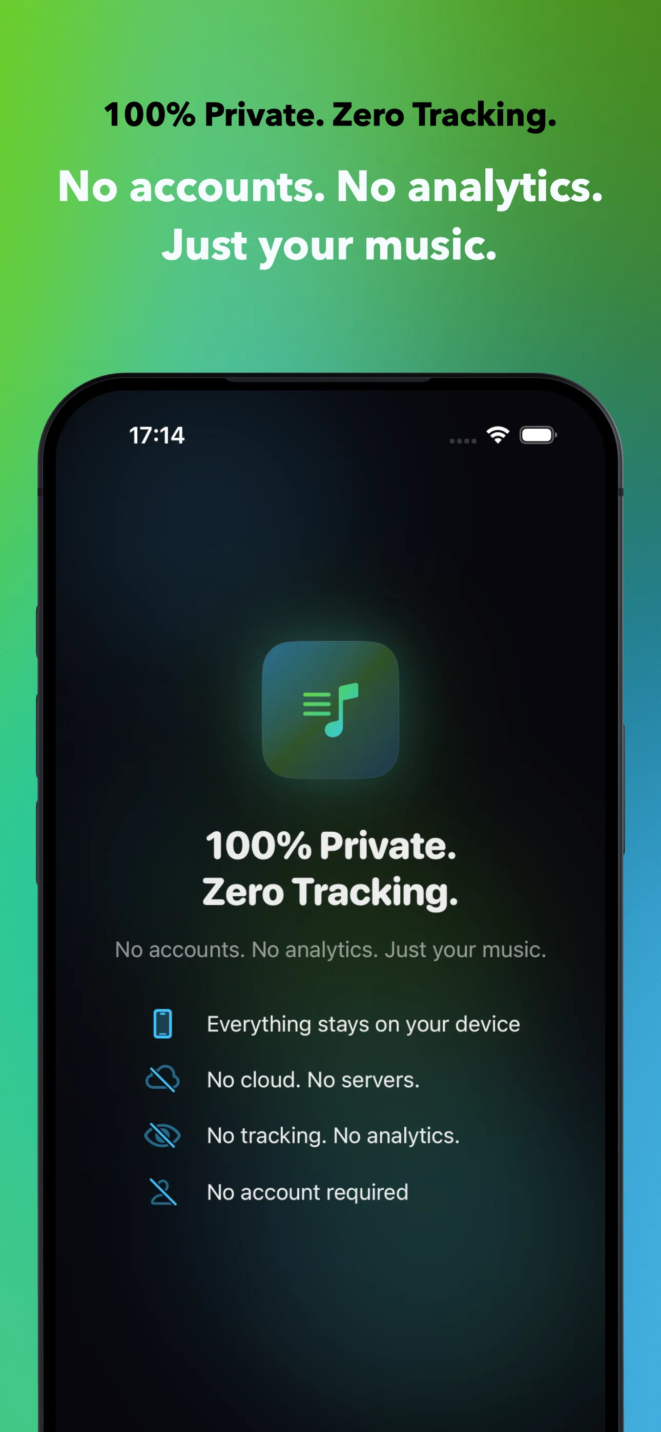 100% Private. Zero Tracking.