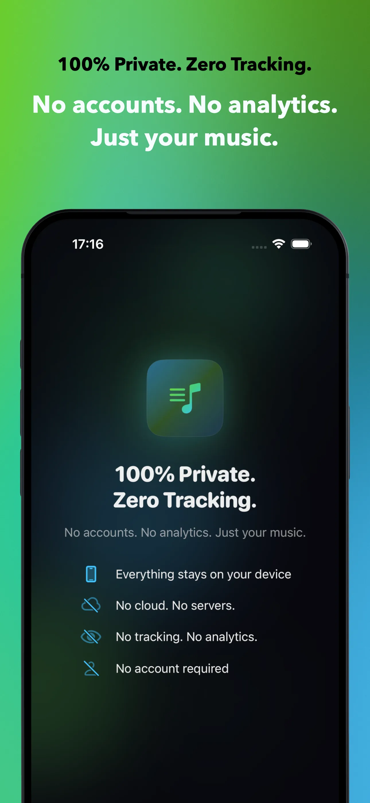 100% Private. Zero Tracking.