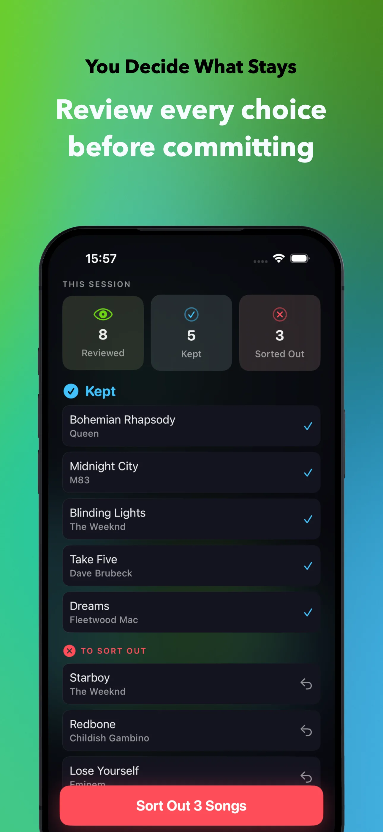 You Decide What Stays