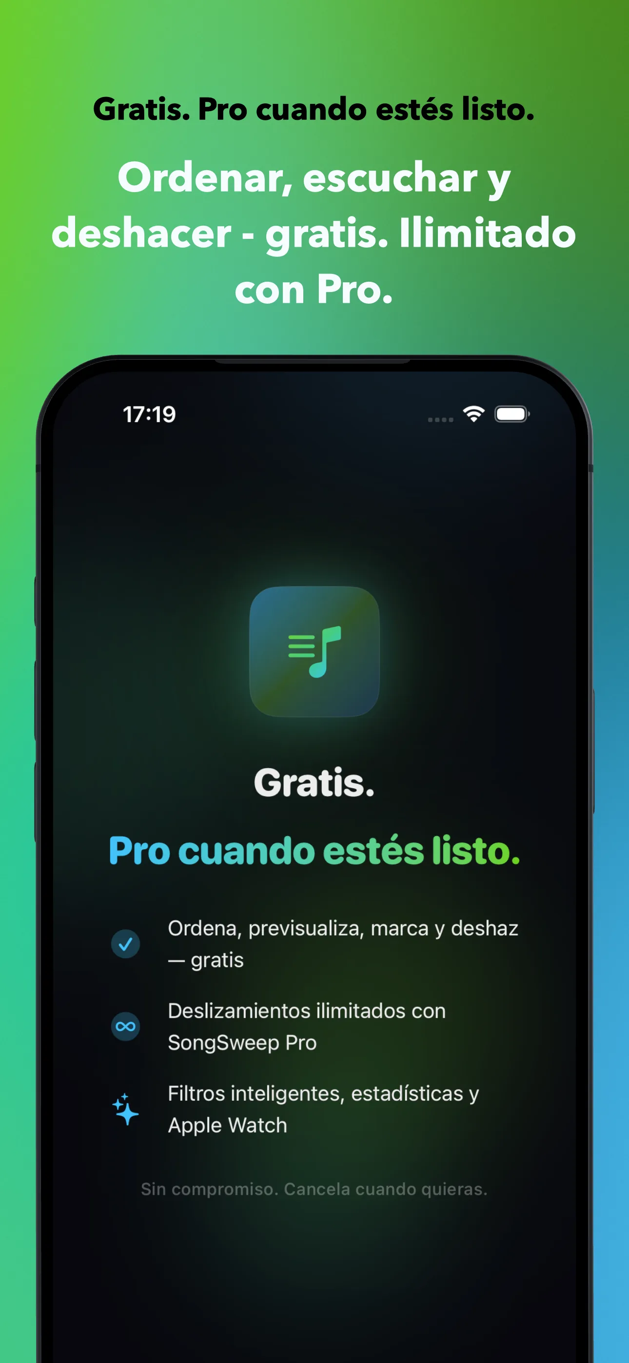 Gratis. Pro cuando estés listo.