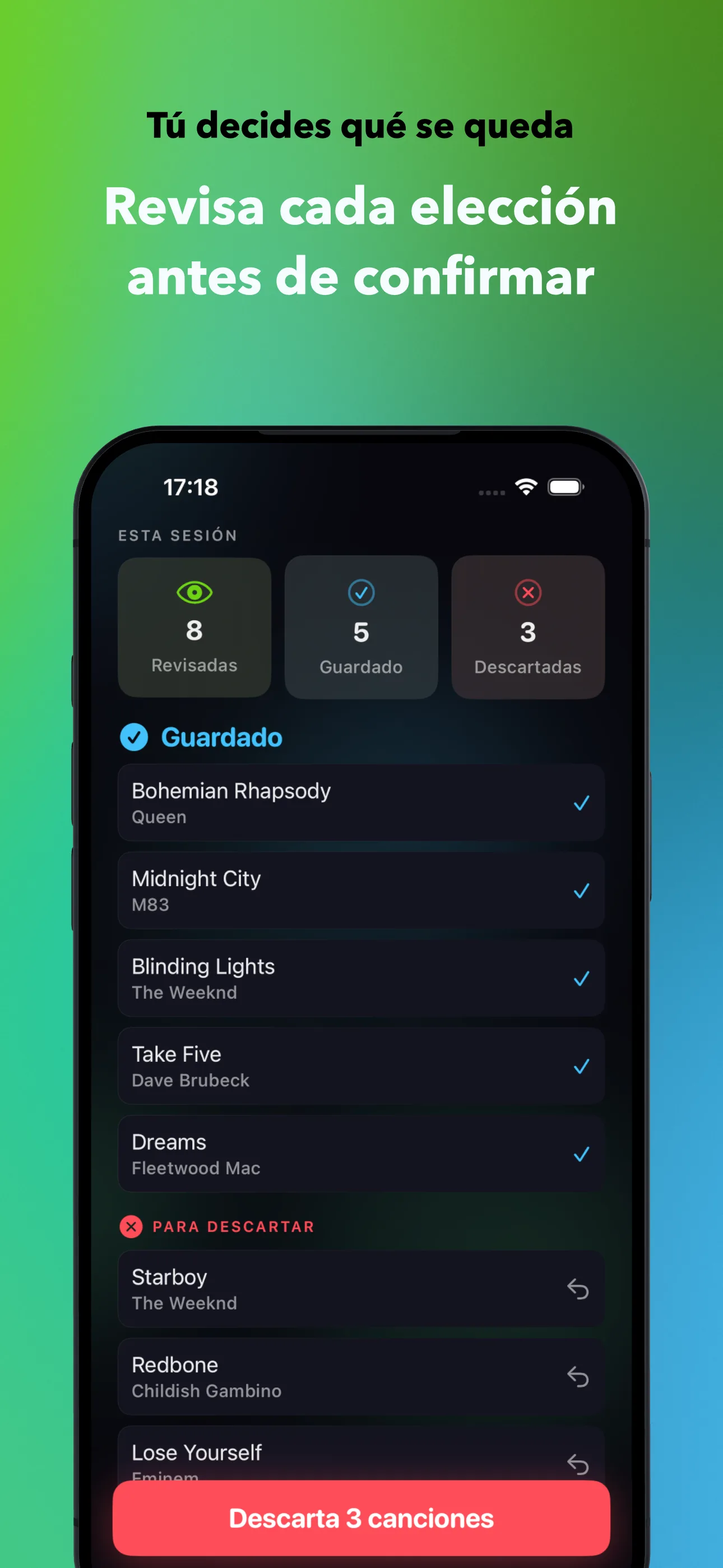 Tú decides qué se queda
