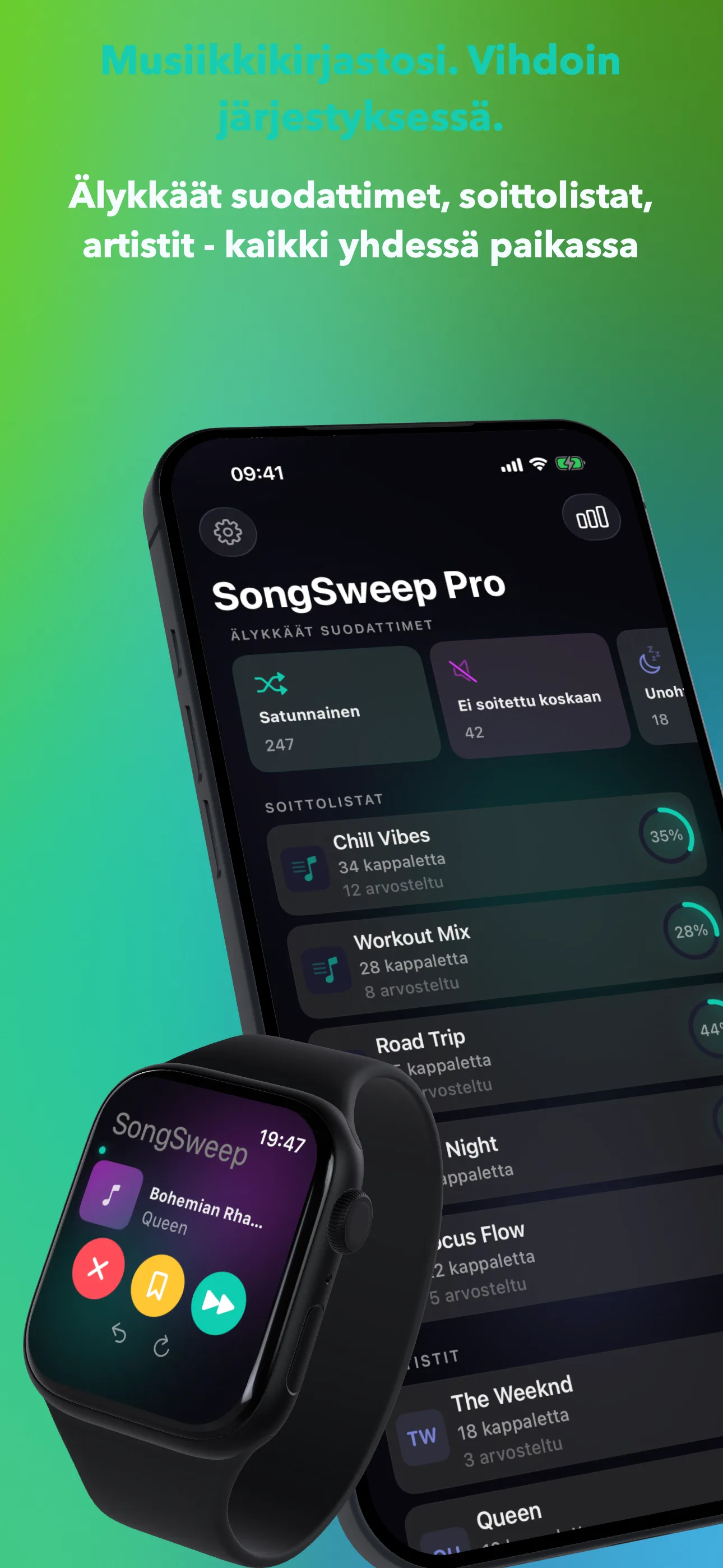Musiikkikirjastosi. Vihdoin järjestyksessä.