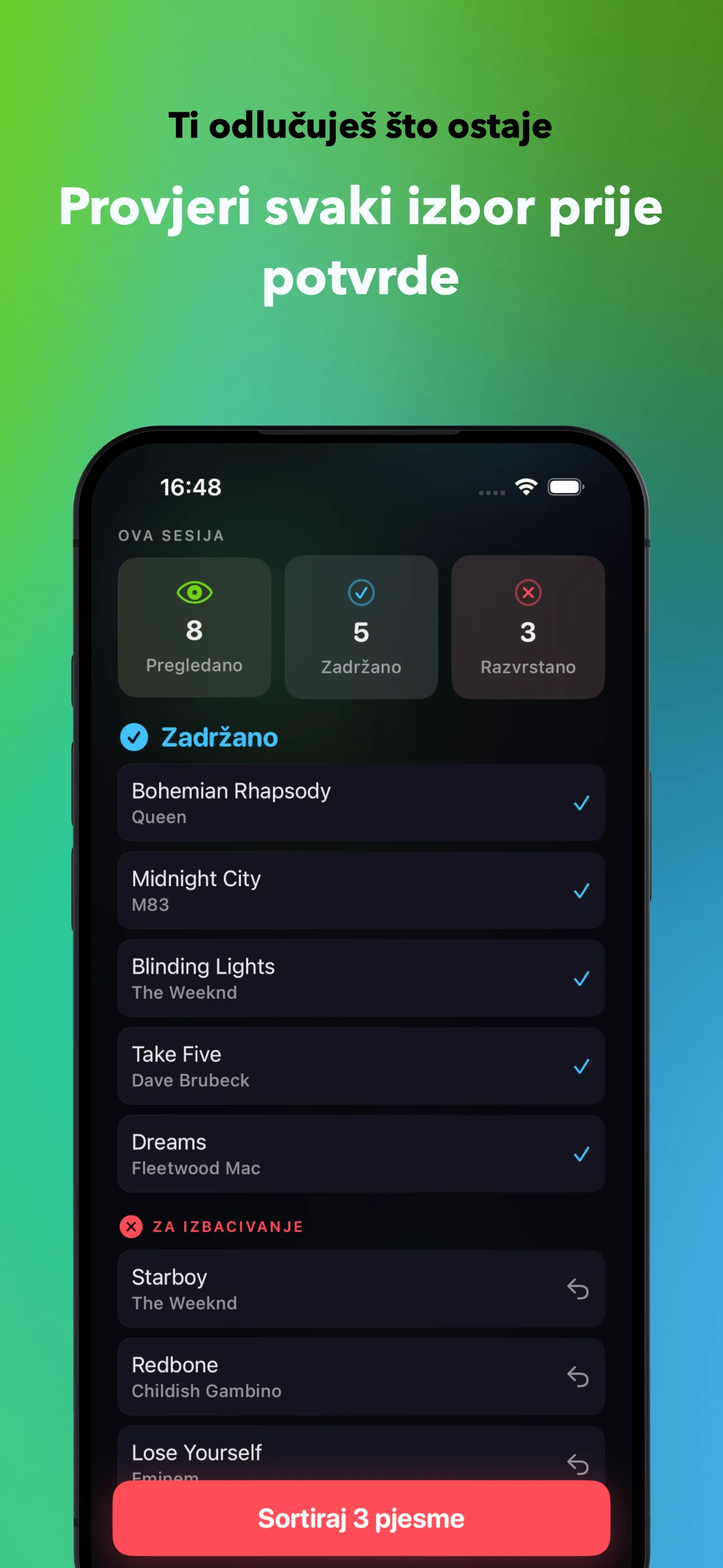 Ti odlučuješ što ostaje