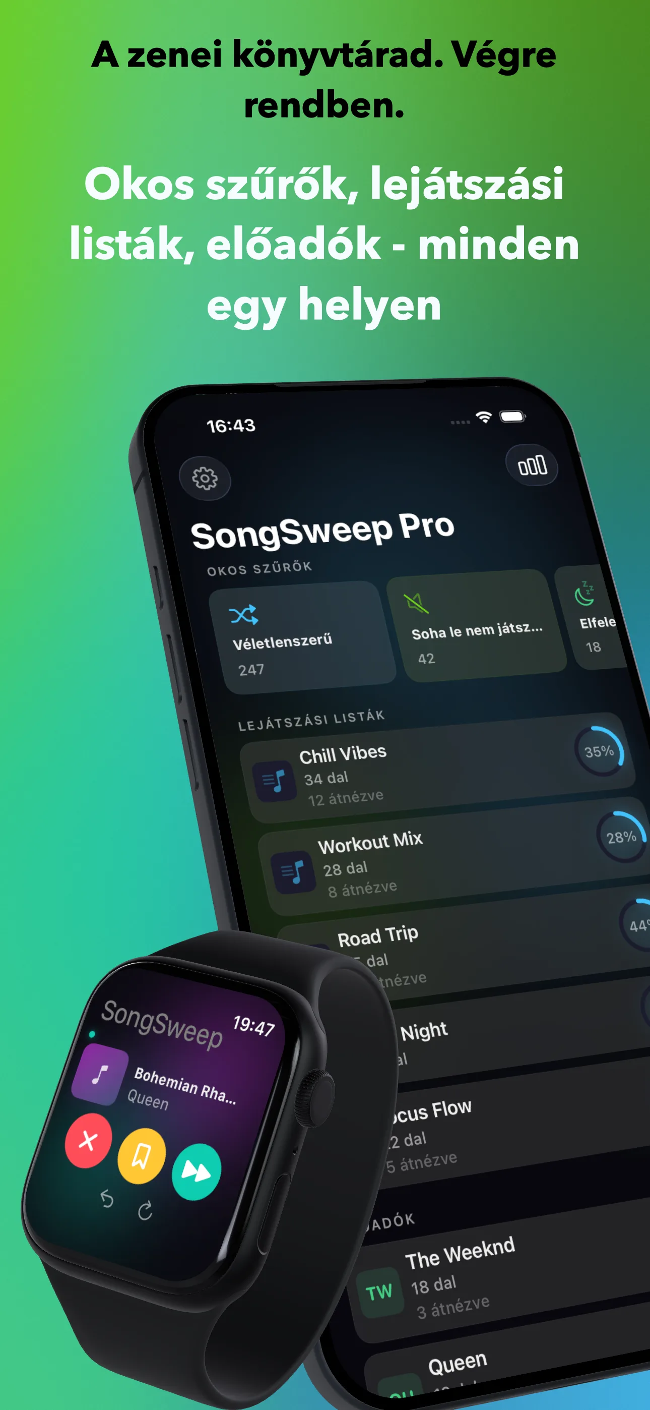 A zenei könyvtárad. Végre rendben.