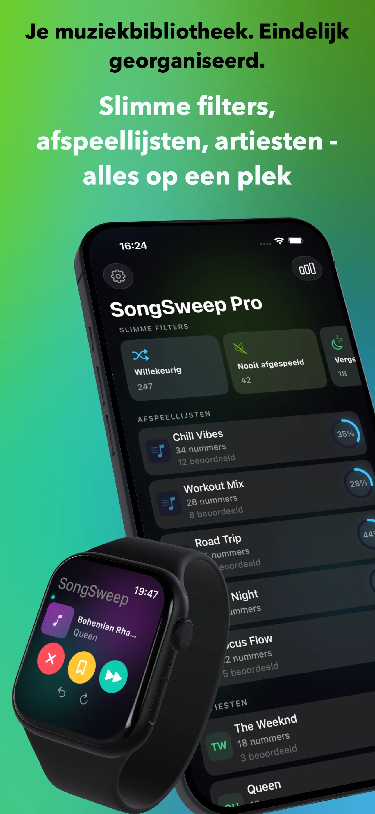 Je muziekbibliotheek. Eindelijk georganiseerd.