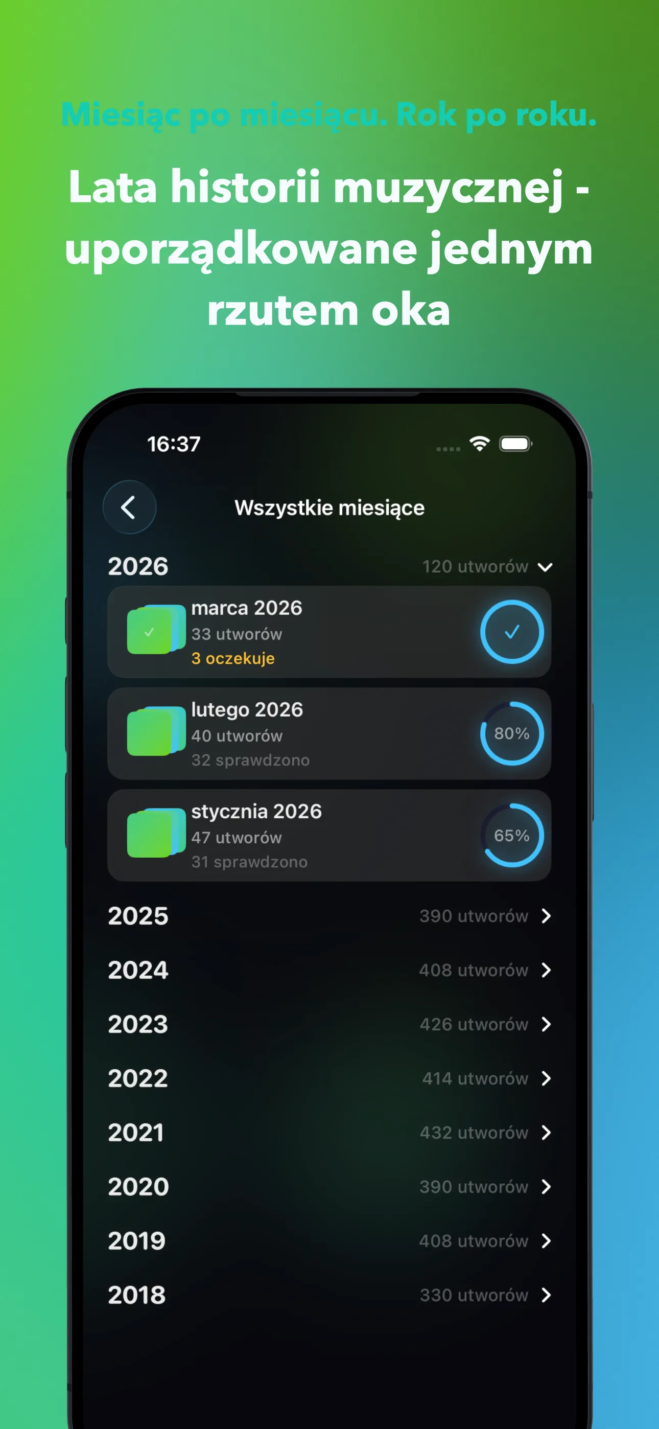 Miesiąc po miesiącu. Rok po roku.
