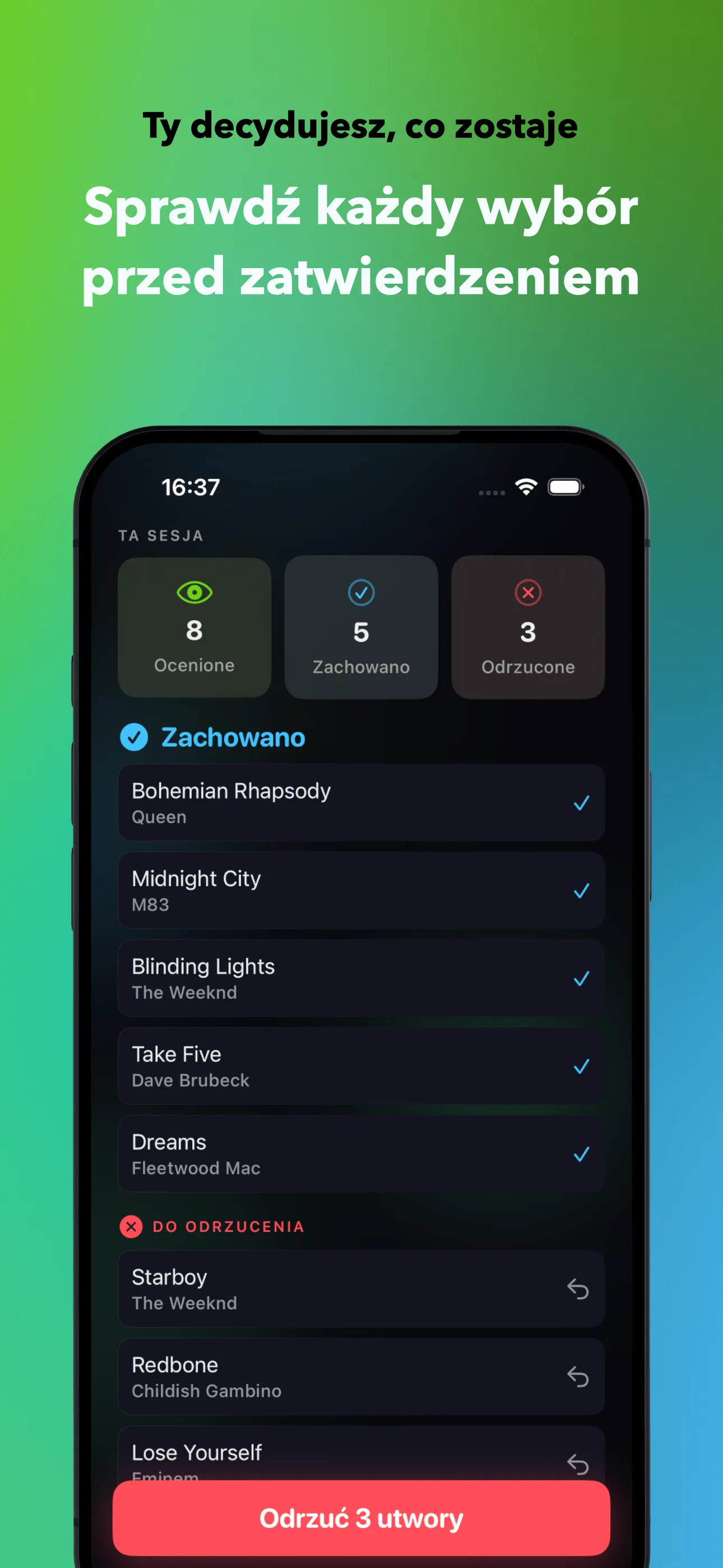 Ty decydujesz, co zostaje
