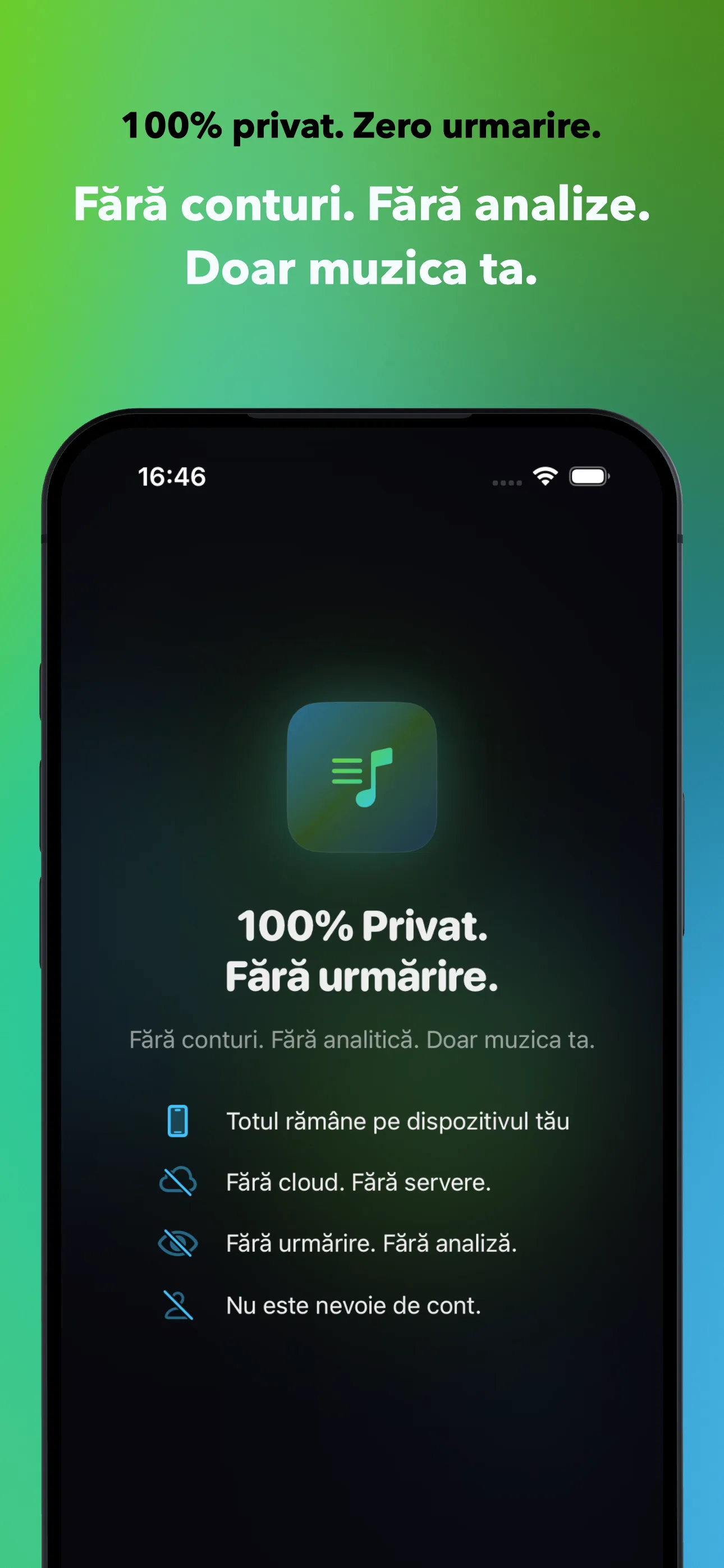 100% privat. Zero urmarire.