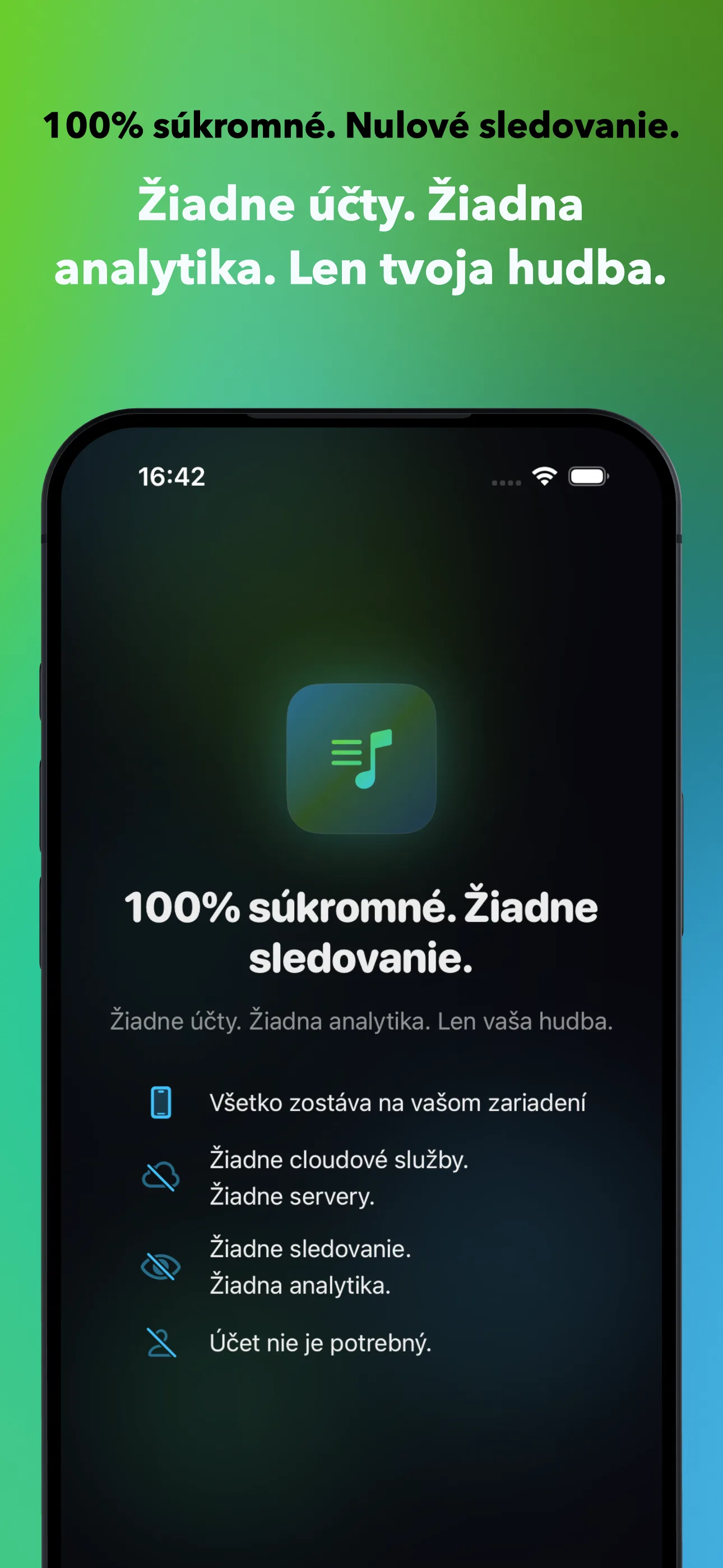 100% súkromné. Nulové sledovanie.
