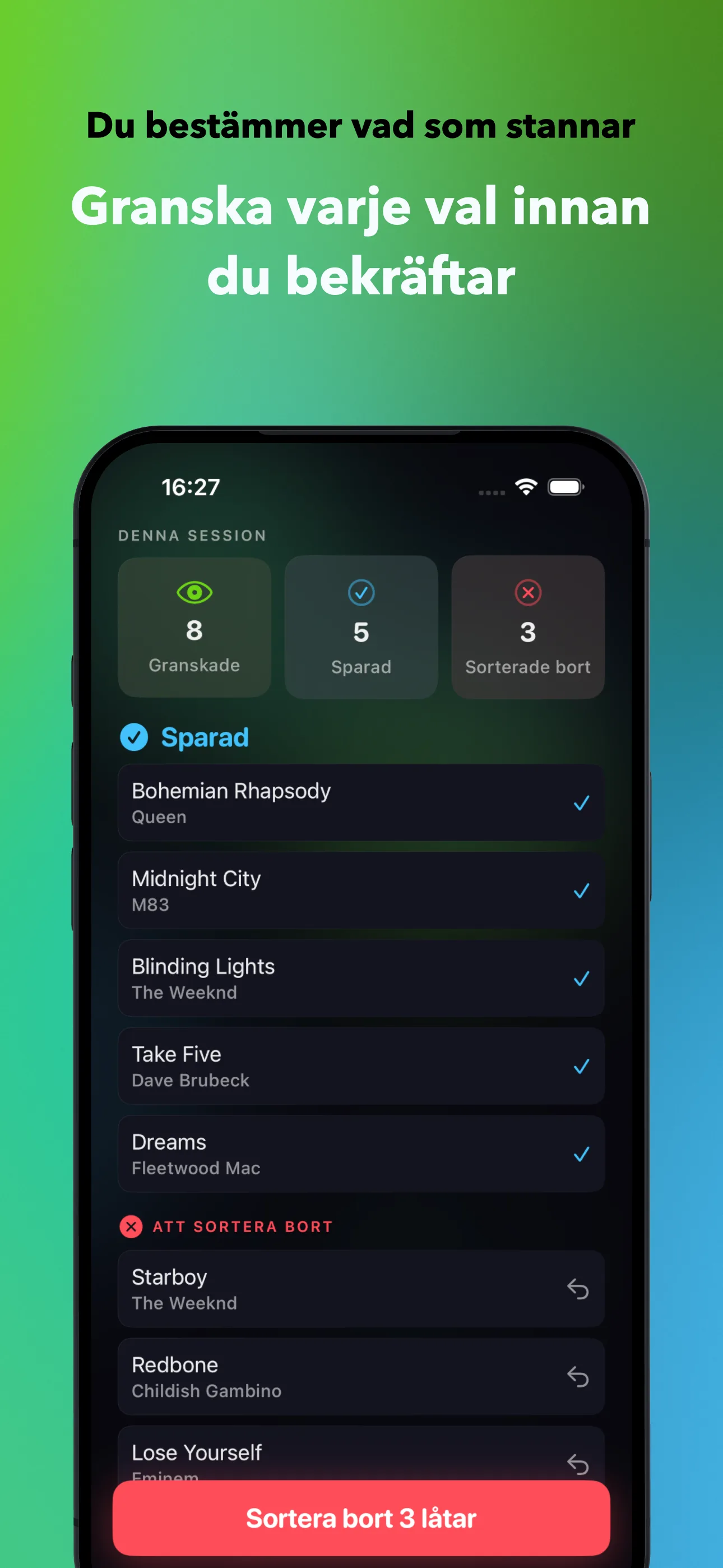 Du bestämmer vad som stannar